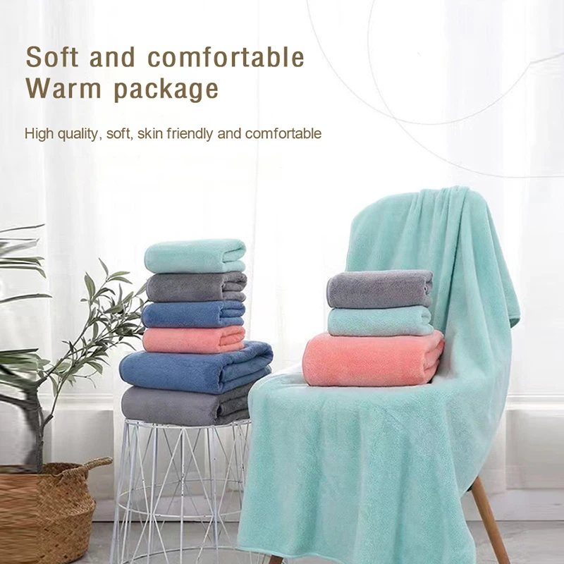 70*140cm Thick Coral Fleece Absorbent Household Large Bath Towels Beach Towels For Swimming And Fitness Towels
70*140cm Thick Coral Fleece Absorbent Household Large Bath Towels Beach Towels For Swimming And Fitness Towels