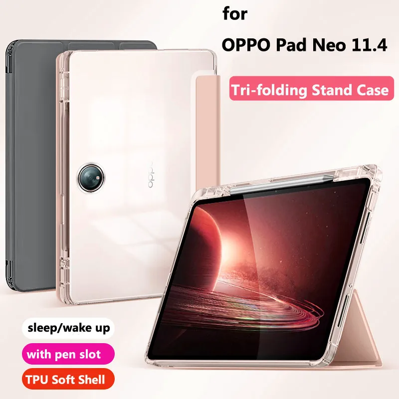 Cover for OPPO Pad Neo 11.4 Air2 11.4inch 2 11.61 11 Inch Air 10.36 Auto Sleep Wake UP Flip Stand Clear Shell with Pen Holder
Cover for OPPO Pad Neo 11.4 Air2 11.4inch 2 11.61 11 Inch Air 10.36 Auto Sleep Wake UP Flip Stand Clear Shell with Pen Holder