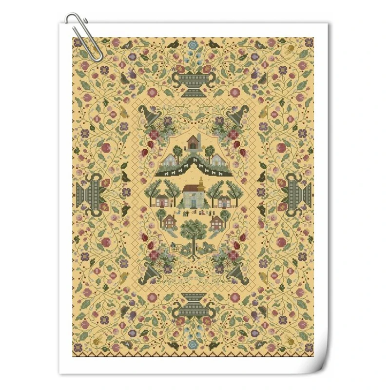 The cross-stitch kit DIY embroidery toolkit is available with optional hand-printed saga flower town totem patterns
The cross-stitch kit DIY embroidery toolkit is available with optional hand-printed saga flower town totem patterns