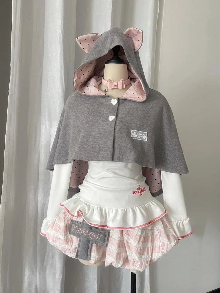 Sweet Long Sleeve Women Korean Style Evening Party Kawaii Cute Tops Cake Skirt Cloak Shawl Cute Waist Three Piece Set Spring New
Sweet Long Sleeve Women Korean Style Evening Party Kawaii Cute Tops Cake Skirt Cloak Shawl Cute Waist Three Piece Set Spring New