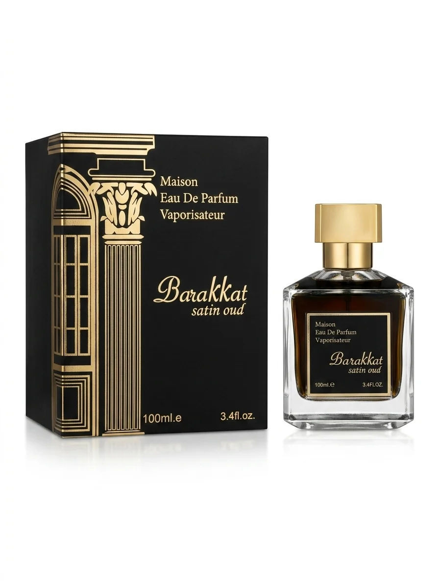 Maison Barakkat Satin Oud Eau De Parfum 100ml - Long Lasting Woody Fragrance For Men - Luxury Arabic Cologne Gift
Maison Barakkat Satin Oud Eau De Parfum 100ml - Long Lasting Woody Fragrance For Men - Luxury Arabic Cologne Gift
