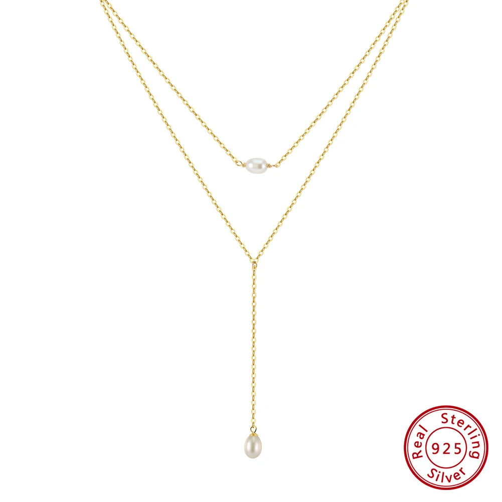 KISS MANDY 925 Sterling Silver Trendy Natural Pearl Lariat Y Long Necklace Layered Chain Choker Party Summer Beach Jewelry BQN27
KISS MANDY 925 Sterling Silver Trendy Natural Pearl Lariat Y Long Necklace Layered Chain Choker Party Summer Beach Jewelry BQN27