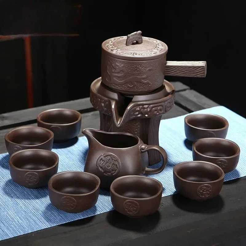 Purple Clay Stone Grinding Semi-automatic Tea Set Creative Kung Fu Tea Hot Sales of Tea Set.Creative
Purple Clay Stone Grinding Semi-automatic Tea Set Creative Kung Fu Tea Hot Sales of Tea Set.Creative