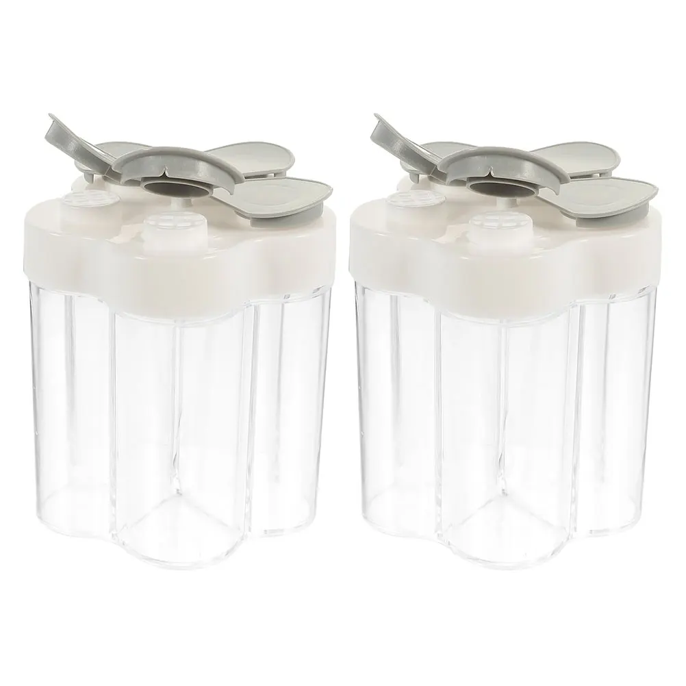 2 Pcs Jar Spice Holder Salt Dispenser Grey 5 in Seasoning Box Condiment Container Lid for Spices Storage
2 Pcs Jar Spice Holder Salt Dispenser Grey 5 in Seasoning Box Condiment Container Lid for Spices Storage