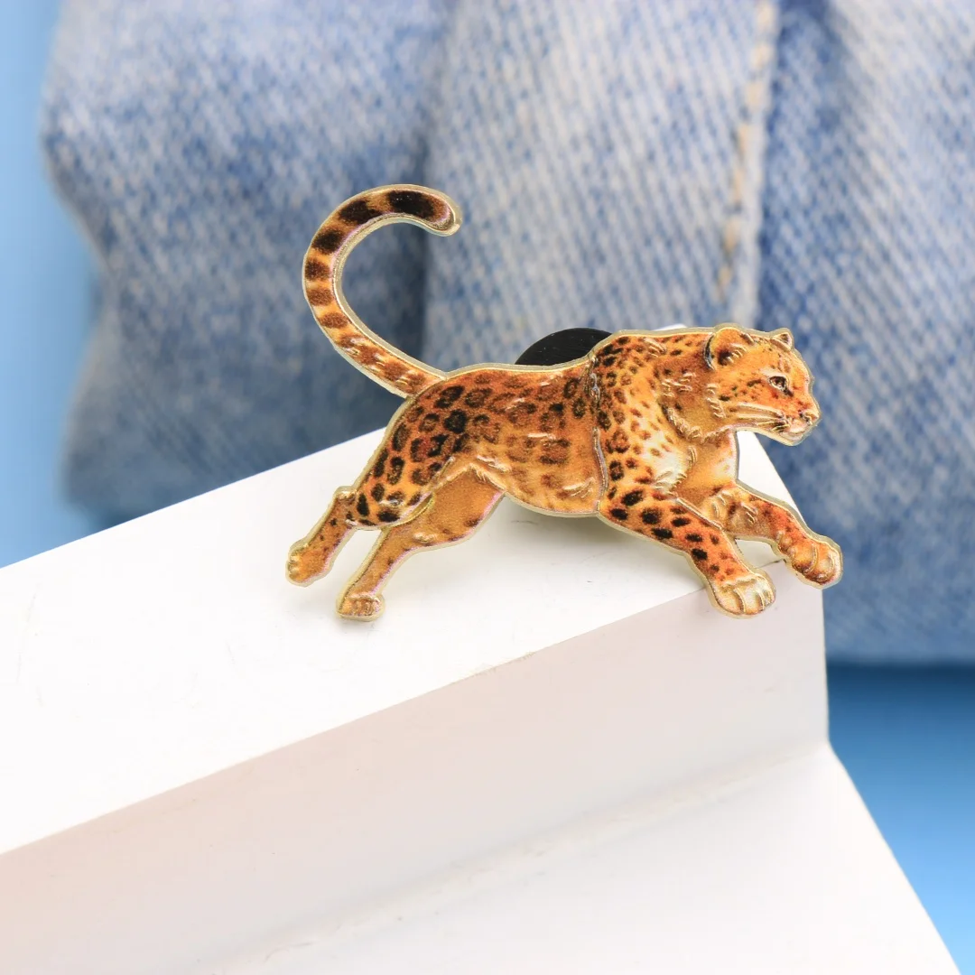 Realistic Leopard Enamel Lapel Pin, Wild Animal Brooch Badge for Backpack Clothing DIY Decor Accessories Wholesale Jewelry Gifts
Realistic Leopard Enamel Lapel Pin, Wild Animal Brooch Badge for Backpack Clothing DIY Decor Accessories Wholesale Jewelry Gifts