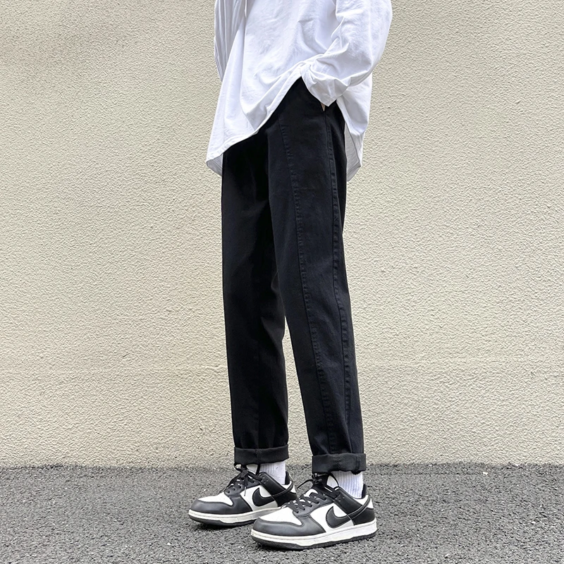 2023 Men's Spring Autumn Fashion Solid Color Straight Trousers Male Loose Casual Cargo Pants Men Pockets Harem Pants F574
2023 Men's Spring Autumn Fashion Solid Color Straight Trousers Male Loose Casual Cargo Pants Men Pockets Harem Pants F574
