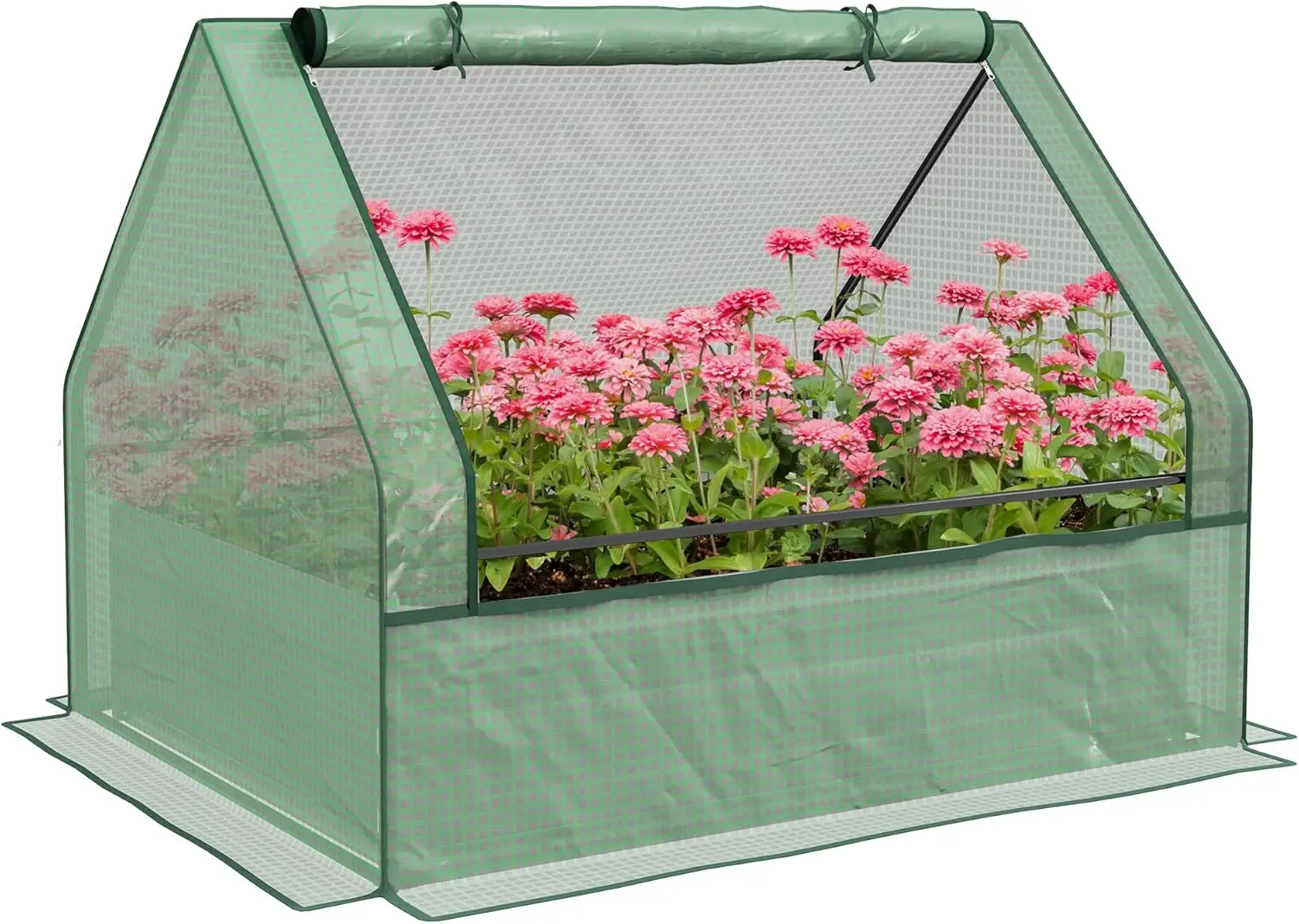 Поднятая садовая кровать 4 x 3 x 1 фута с мини-теплицей, оцинкованная уличная кашпо с крышкой, для трав и овощей, используется для
Поднятая садовая кровать 4 x 3 x 1 фута с мини-теплицей, оцинкованная уличная кашпо с крышкой, для трав и овощей, используется для