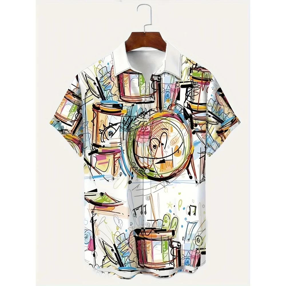 Musical Instrument 3D Printed Shirt Personality Fashion Hip Hop Streetwear Loose Casual Oversized Lapel Short Sleeve Shirts
Musical Instrument 3D Printed Shirt Personality Fashion Hip Hop Streetwear Loose Casual Oversized Lapel Short Sleeve Shirts