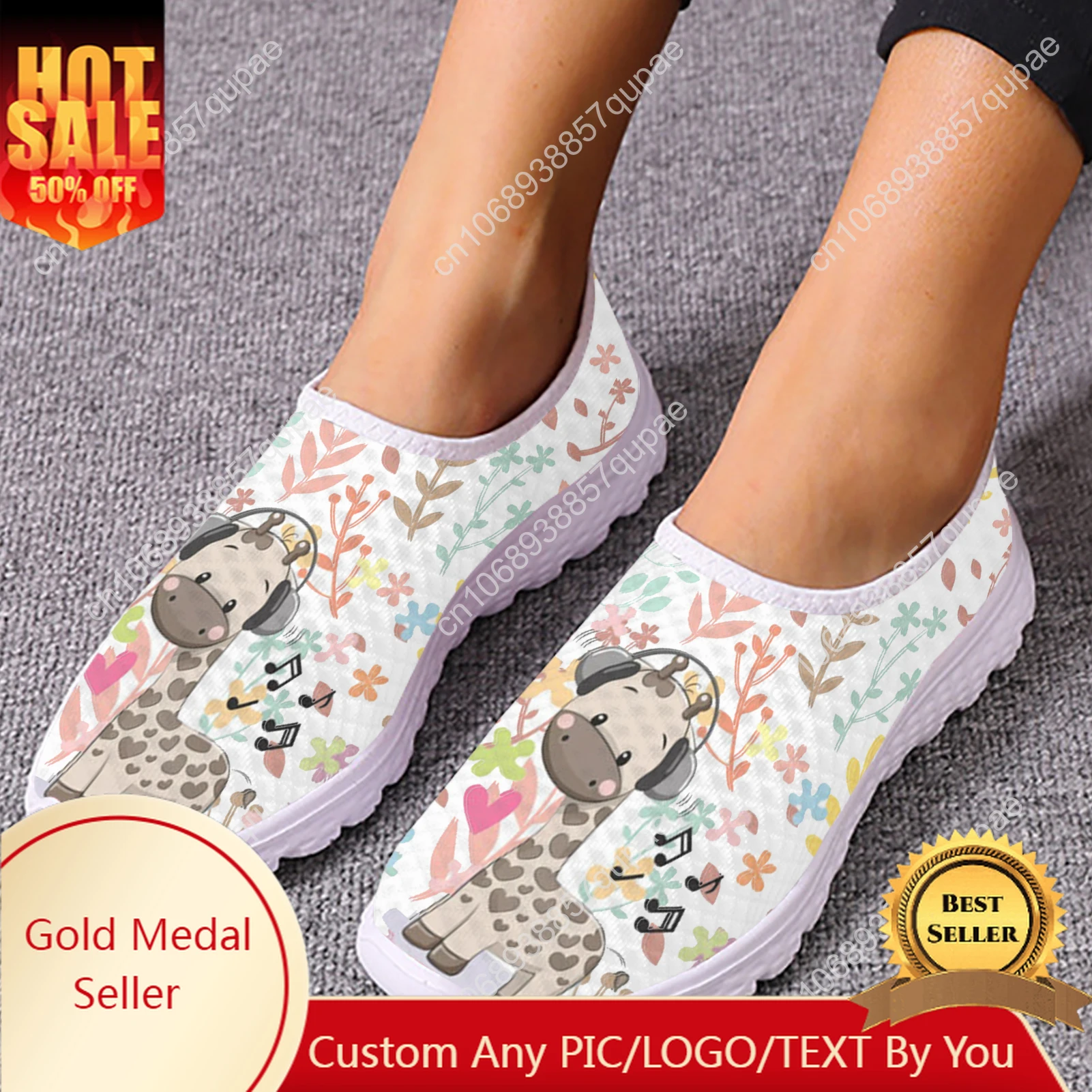 Cute Couple Giraffe Pattern Mesh High Quality Sneakers Women Men Teenager Casual Fashion Custom Made Tennis Flat Couple Shoes
Cute Couple Giraffe Pattern Mesh High Quality Sneakers Women Men Teenager Casual Fashion Custom Made Tennis Flat Couple Shoes