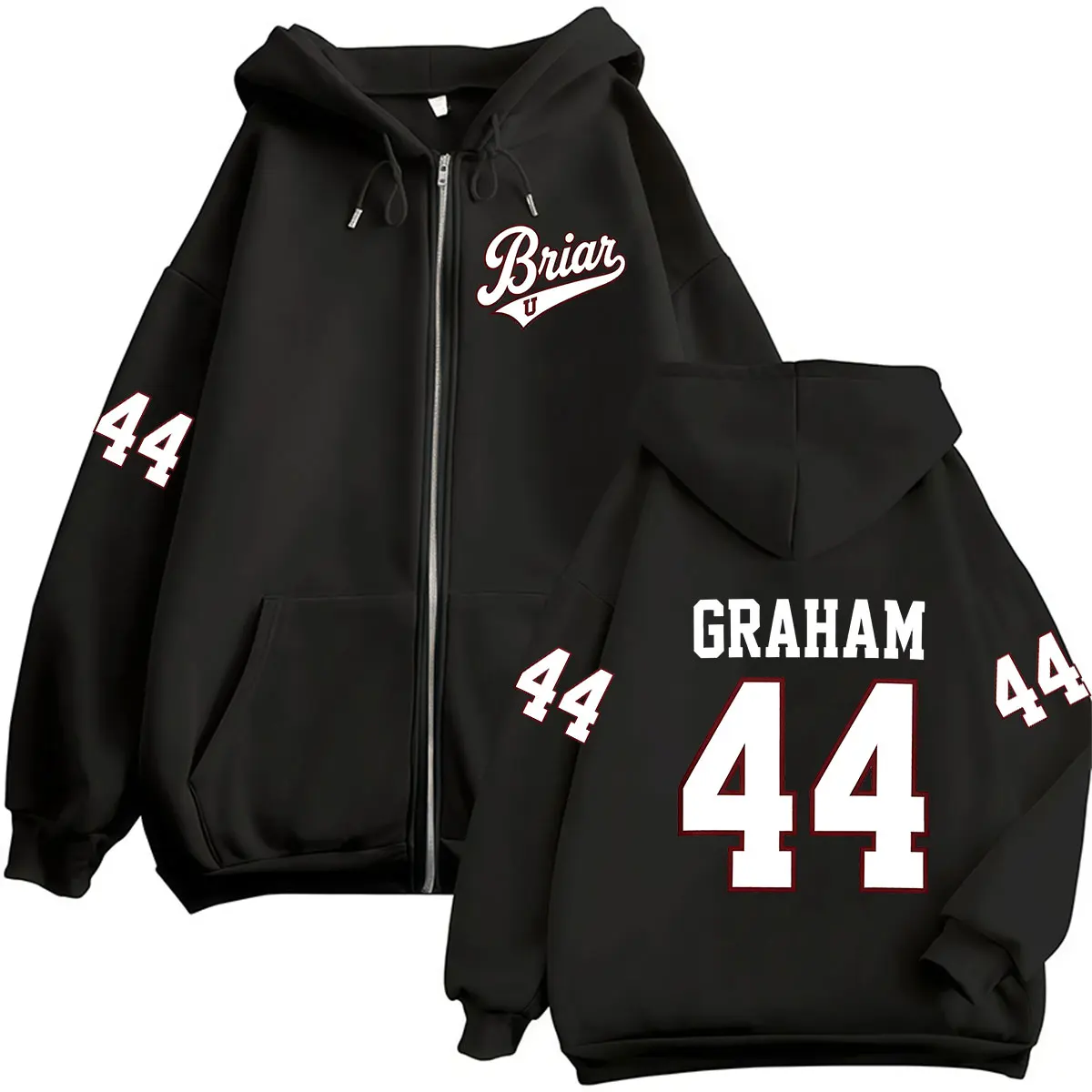 2026 Hot TV Off Campus Zipper Hoodie Briar University Graham 44 Oversized Jacket Sweatshirt Men's Women Clothing Fashion Hoodies
2026 Hot TV Off Campus Zipper Hoodie Briar University Graham 44 Oversized Jacket Sweatshirt Men's Women Clothing Fashion Hoodies
