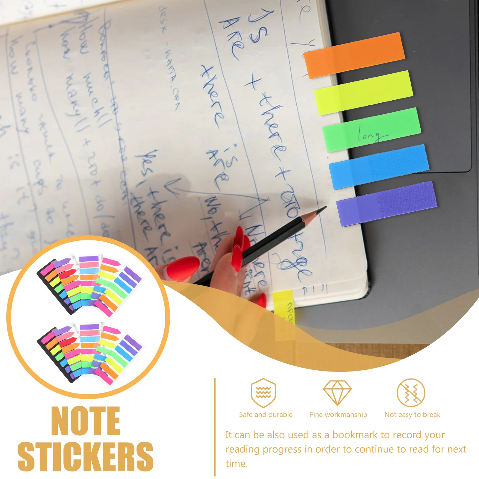 10 Sets Colorful Index Tabs Neon Page Markers for Office Lightweight Compact Easy Storage Plastic Book
10 Sets Colorful Index Tabs Neon Page Markers for Office Lightweight Compact Easy Storage Plastic Book