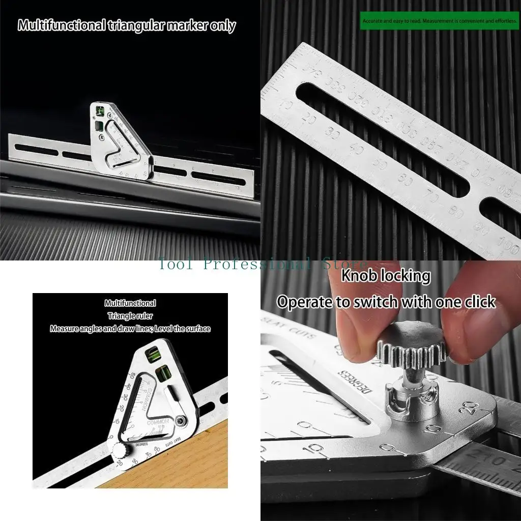 57QF Professional Triangular Measuring Tool For Accurate Angles Horizontal Alignment Stainless Steel Carpenter Square
57QF Professional Triangular Measuring Tool For Accurate Angles Horizontal Alignment Stainless Steel Carpenter Square