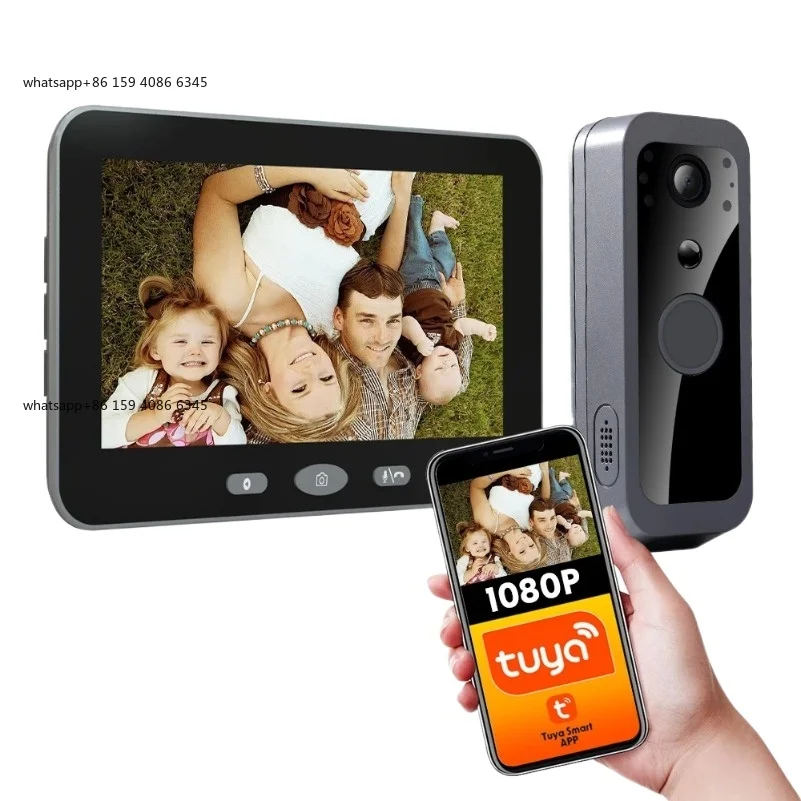 Smart Wireless Doorbell Camera Outdoor WiFi Audio Video Door Phone Intercom System 1080P 5'' Monitor Screen No Monthly Fees
Smart Wireless Doorbell Camera Outdoor WiFi Audio Video Door Phone Intercom System 1080P 5'' Monitor Screen No Monthly Fees