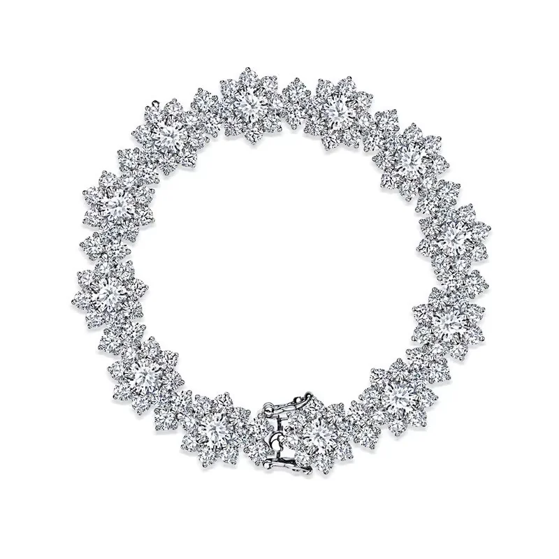 Luxury Snowflake Cluster 5A Zircon Bracelet Copper Base Multi Plating Elegant Christmas Wedding Anniversary Gift For Women Bulk
Luxury Snowflake Cluster 5A Zircon Bracelet Copper Base Multi Plating Elegant Christmas Wedding Anniversary Gift For Women Bulk