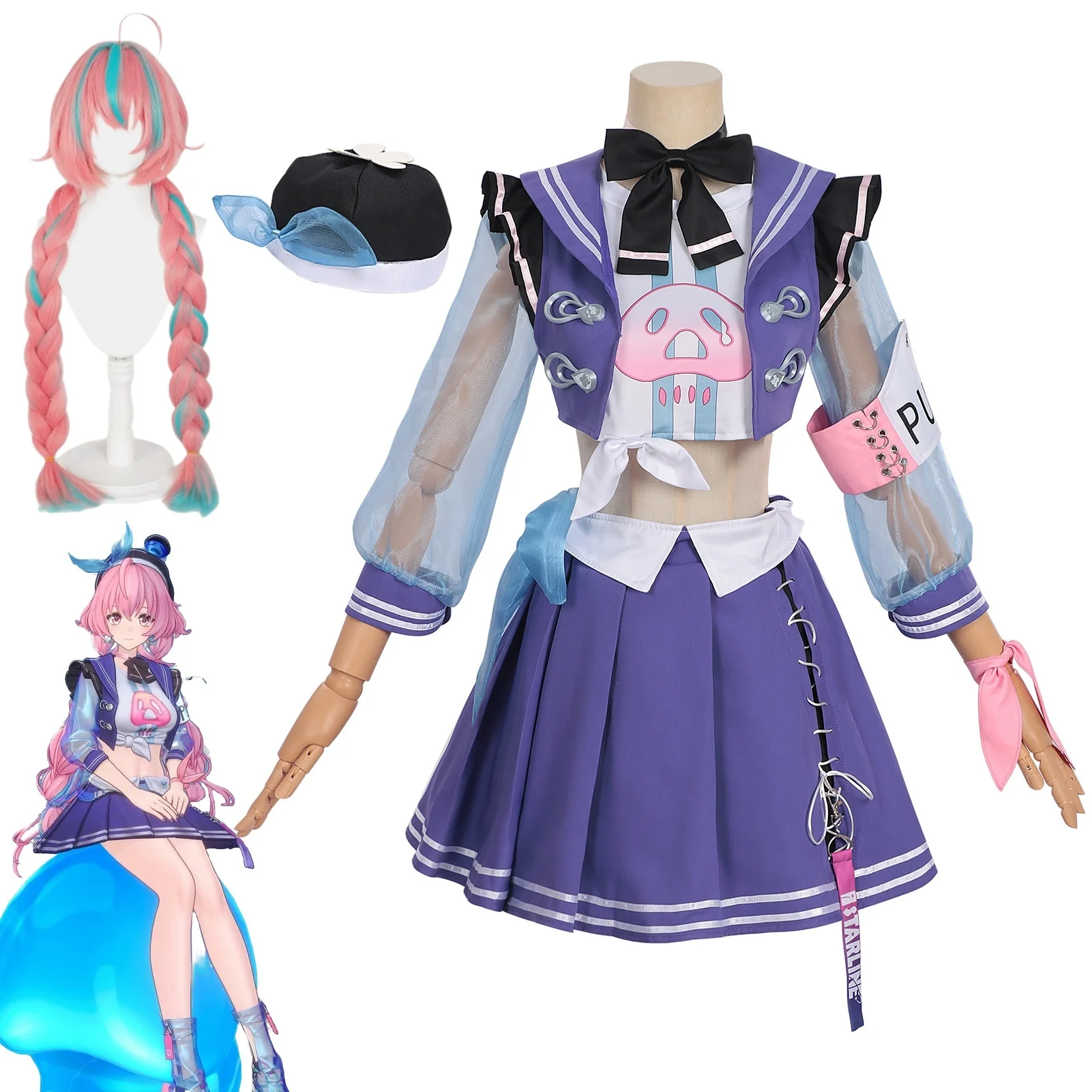 NTE Aurelia Cosplay Costume Neverness to Everness Aurelia Coat Top Skirt Full Set Anime Role Playing Costumes
NTE Aurelia Cosplay Costume Neverness to Everness Aurelia Coat Top Skirt Full Set Anime Role Playing Costumes
