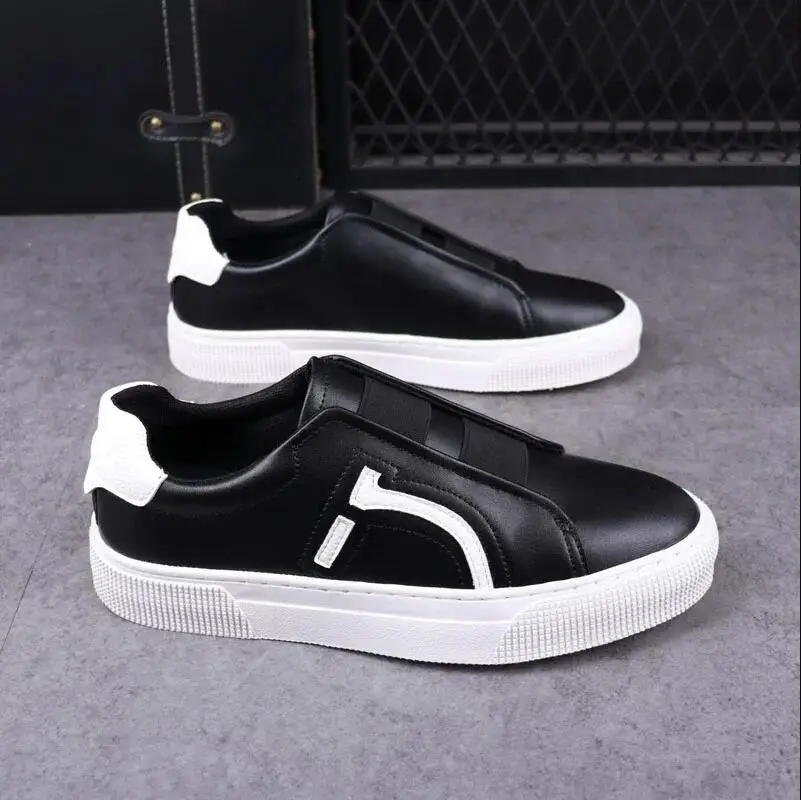 Fashion brand slip-on board shoes leather Korean version of casual shoes with sports shoes men
Fashion brand slip-on board shoes leather Korean version of casual shoes with sports shoes men