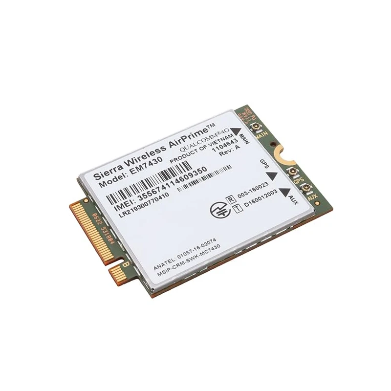 4G LTE Module EM7430 Sierra Wireless Airprime Network Card M2 4G Module Card for APAC Cat-6
4G LTE Module EM7430 Sierra Wireless Airprime Network Card M2 4G Module Card for APAC Cat-6