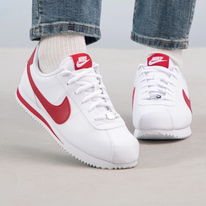Nike Cortez Basic Women's Sports Shoes, Breathable, Comfortable, Lightweight Casual Shoes, Classic White Sneakers 904764-101
Nike Cortez Basic Women's Sports Shoes, Breathable, Comfortable, Lightweight Casual Shoes, Classic White Sneakers 904764-101