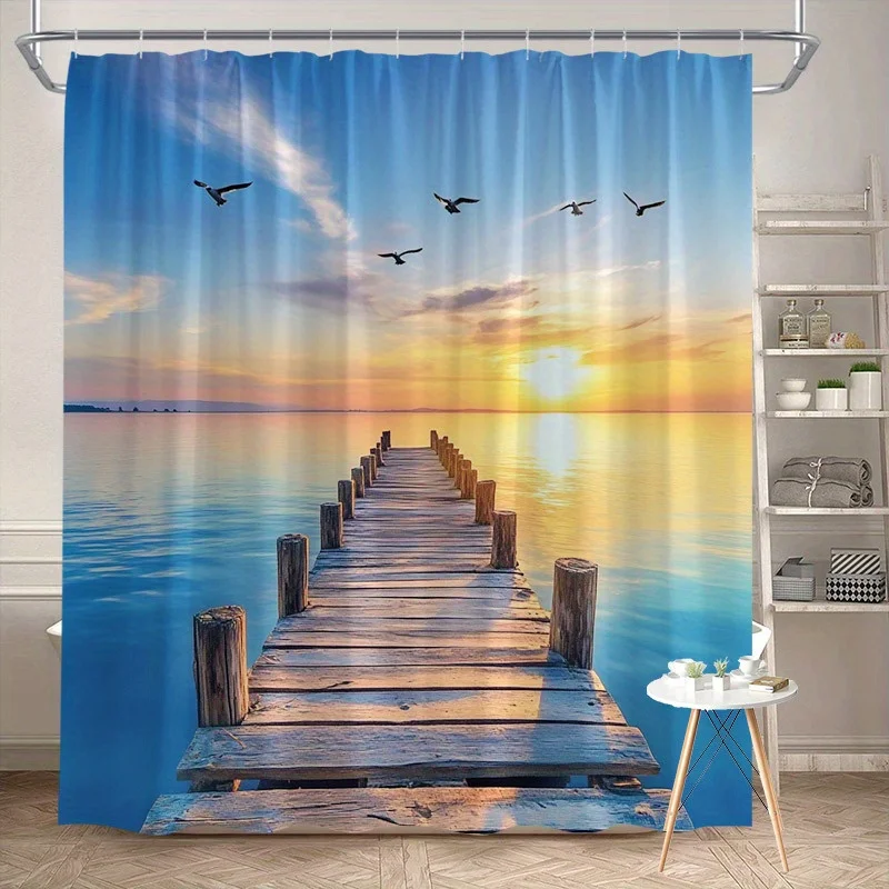 Tranquil Sunset Lake Shower Curtain Rustic Pier Birds Serene Sky Reflections Orange Pink Blue Polyester 70x70 Inch Includes 12 Hooks Machine Washable Bathroom Decor Calming Natural Ambiance Bathroom Curtain Waterproof Bath Curtain Home Decor Bathroom Set
Tranquil Sunset Lake Shower Curtain Rustic Pier Birds Serene Sky Reflections Orange Pink Blue Polyester 70x70 Inch Includes 12 Hooks Machine Washable Bathroom Decor Calming Natural Ambiance Bathroom Curtain Waterproof Bath Curtain Home Decor Bathroom Set