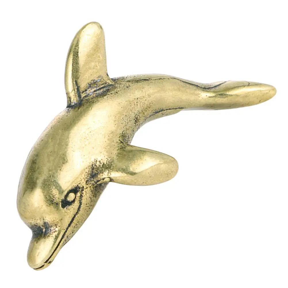 Retro Brass Dolphin Decor Statue for Home Tabletop Accessories Simple Excellent Workmanship Stylish Easy to Carry Not Deform
Retro Brass Dolphin Decor Statue for Home Tabletop Accessories Simple Excellent Workmanship Stylish Easy to Carry Not Deform