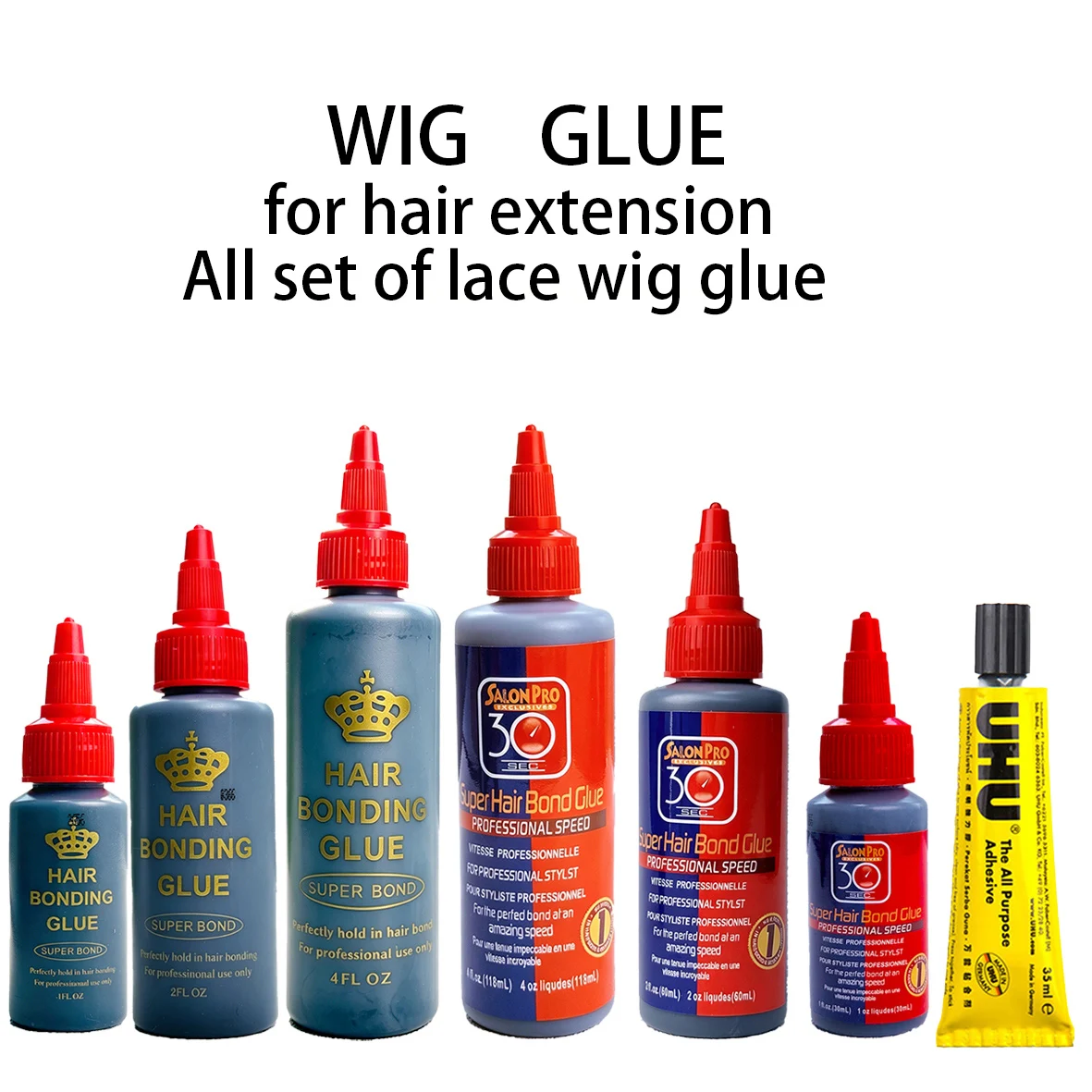 1/2/4OZ Fast-set Strong Hold & Gentle Formula Hair Weft Glue for Hair Extensions & Lace Wigs
1/2/4OZ Fast-set Strong Hold & Gentle Formula Hair Weft Glue for Hair Extensions & Lace Wigs