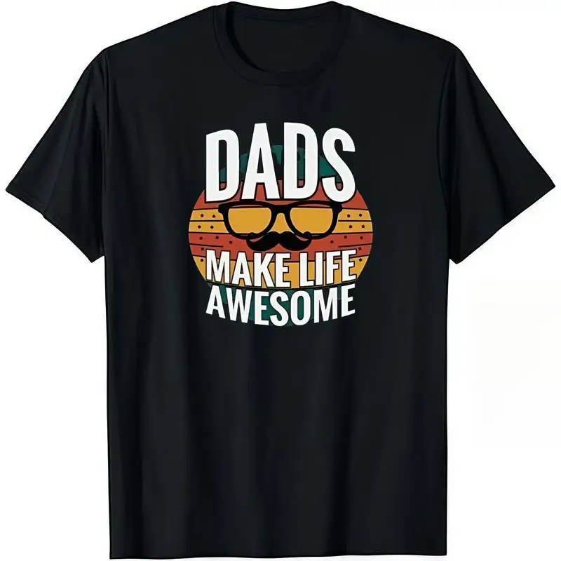 Fashion Designer T-Shirts - Cotton Graphic Tees with Dads Make Life Awesome Tee - Celebrate Your Super Dad,Crewneck,Casual
Fashion Designer T-Shirts - Cotton Graphic Tees with Dads Make Life Awesome Tee - Celebrate Your Super Dad,Crewneck,Casual