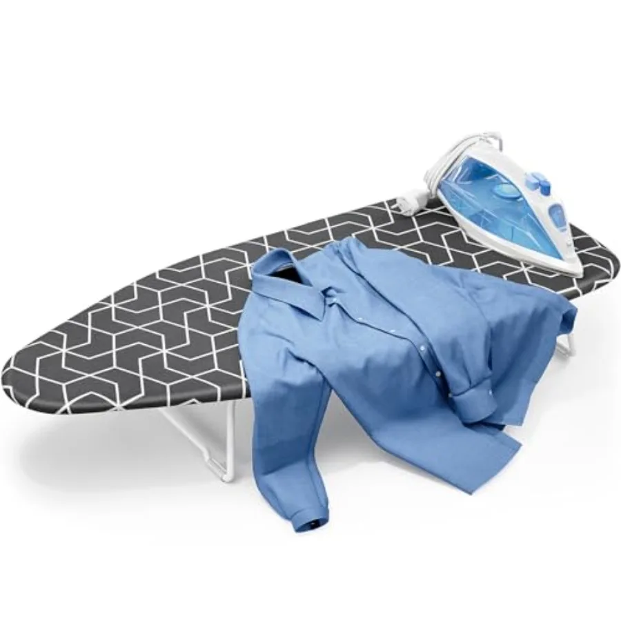 Small Ironing Board Tabletop with Heat Resistant Cover, Compact Mini Ironing Board with Metal mesh Frame, for Dorm, Apartment a
Small Ironing Board Tabletop with Heat Resistant Cover, Compact Mini Ironing Board with Metal mesh Frame, for Dorm, Apartment a