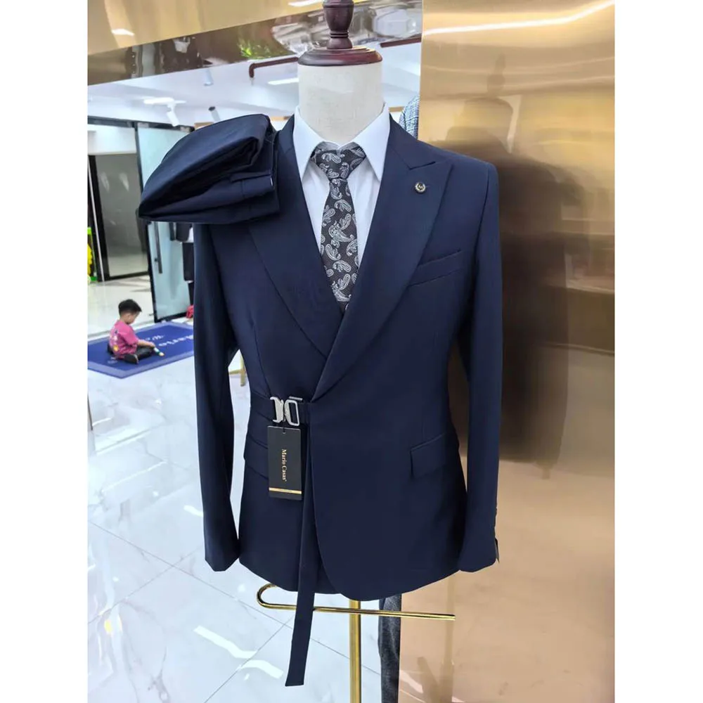 Elegant Solid Color Men Suits 2 Piece Jacket Trousers Sets Formal Occasion Office Business Custom Made Male Clothing Costume
Elegant Solid Color Men Suits 2 Piece Jacket Trousers Sets Formal Occasion Office Business Custom Made Male Clothing Costume