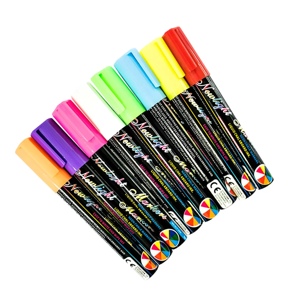 8Pcs Highlighter Liquid Chalk Marker Kit 8 Bold Neon Tones for Glass Windows Metal Boards Writing Decoration 6Mm Tip
8Pcs Highlighter Liquid Chalk Marker Kit 8 Bold Neon Tones for Glass Windows Metal Boards Writing Decoration 6Mm Tip