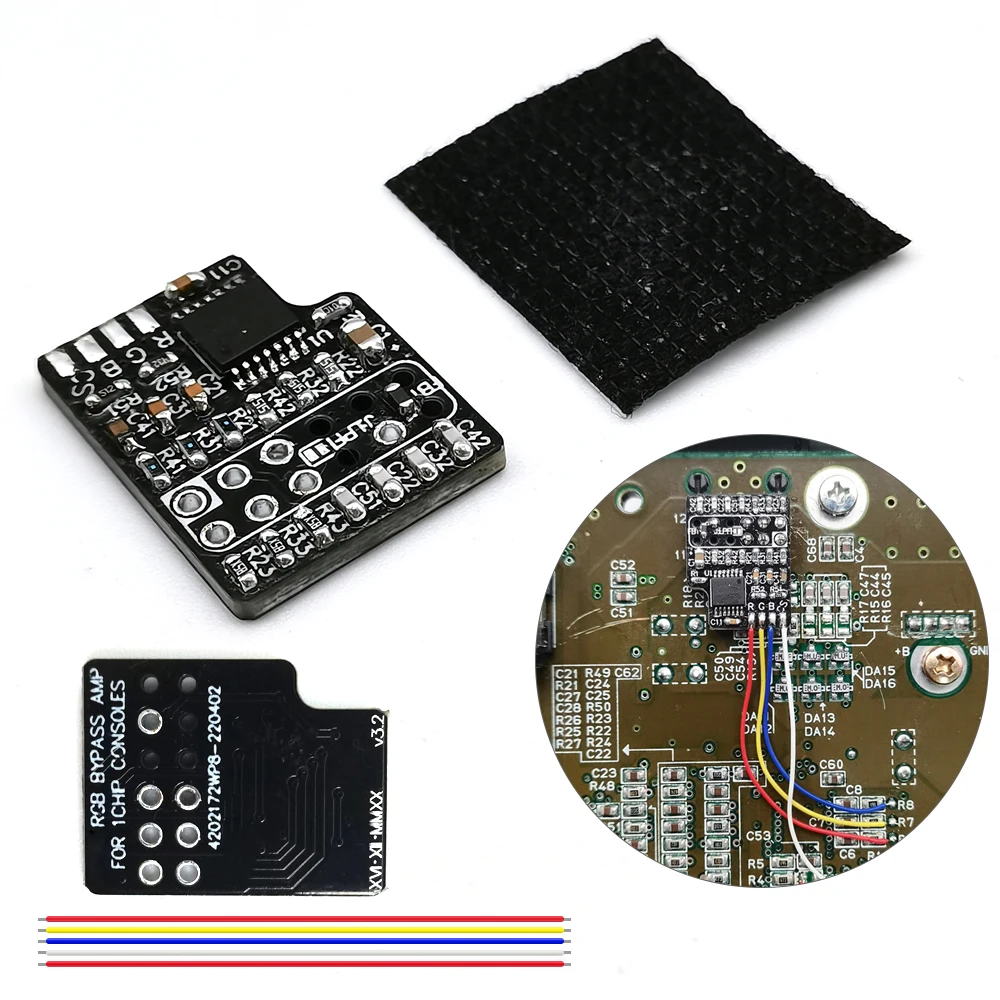 Мод-комплект RGB-усилителя для плат SNES с CSync (THS7374) для 1CHIP-03 и SNES Mini/SFC Jr.
Мод-комплект RGB-усилителя для плат SNES с CSync (THS7374) для 1CHIP-03 и SNES Mini/SFC Jr.