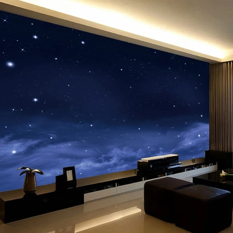 Custom Wall Mural Personalized Wallpaper Starry Sky Night Sky Murals for Bedroom Living Room Kid's Room Modern Wall Art Decor 
Custom Wall Mural Personalized Wallpaper Starry Sky Night Sky Murals for Bedroom Living Room Kid's Room Modern Wall Art Decor