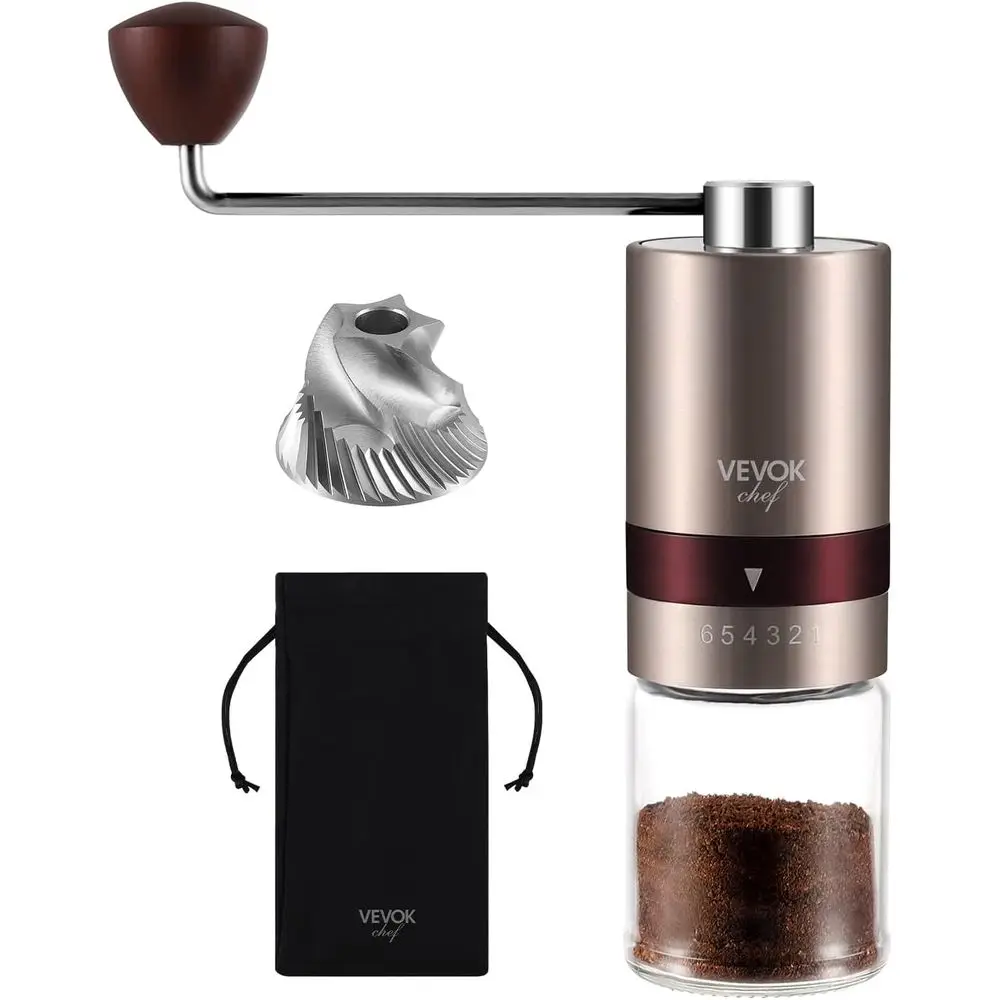 Manual Coffee Grinder Stainless Steel Burr Coffee Grinder with Portable Bag External Adjustable Setting Small Hand Coffee Grinde
Manual Coffee Grinder Stainless Steel Burr Coffee Grinder with Portable Bag External Adjustable Setting Small Hand Coffee Grinde