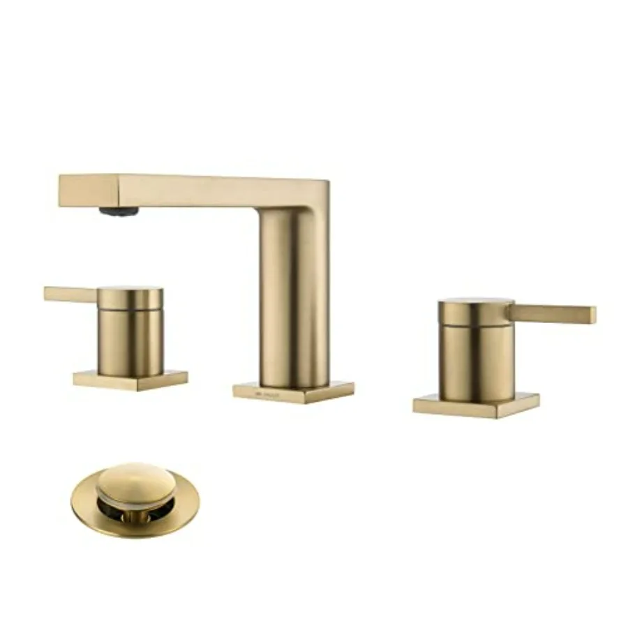 Luxury brass widespread bathroom sink faucets for 3-hole 2-handle 8-inch deck vanity faucet stainless steel pop-up drain assemb
Luxury brass widespread bathroom sink faucets for 3-hole 2-handle 8-inch deck vanity faucet stainless steel pop-up drain assemb