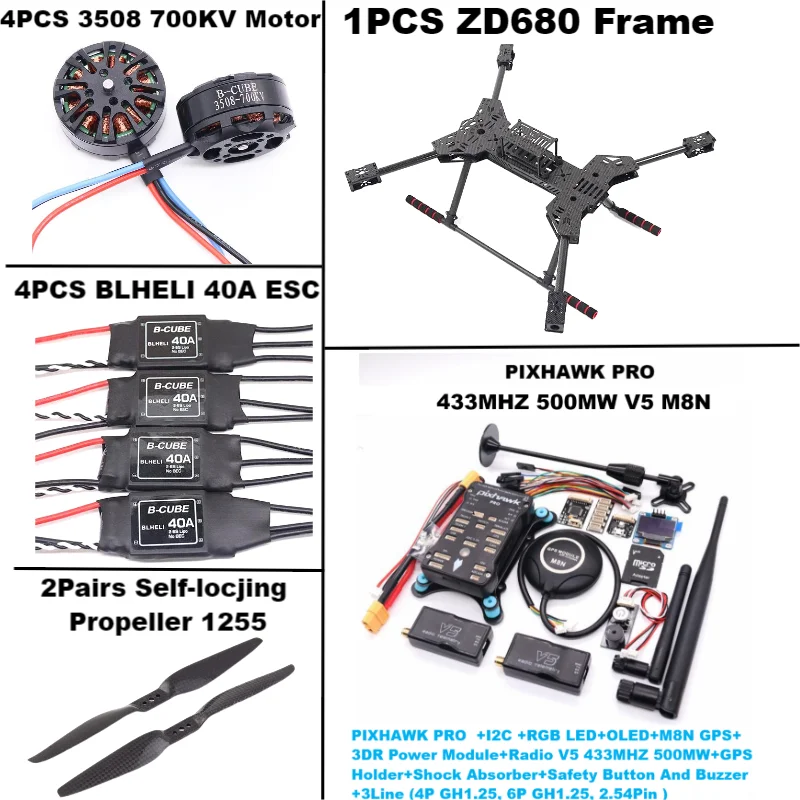NEW ZD680 PRO M8N/M9N/M10 Full Carbon Fiber Hexa-Rotor Foldable Arm Hexacopter Frame Kit PIXHAWK with Unflodable Landing Gear
NEW ZD680 PRO M8N/M9N/M10 Full Carbon Fiber Hexa-Rotor Foldable Arm Hexacopter Frame Kit PIXHAWK with Unflodable Landing Gear