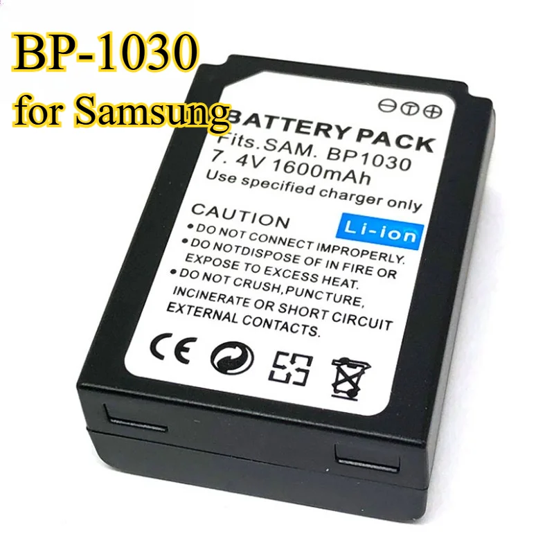 BP-1030 Battery 1600mAh for Samsung EX2F WB2000 WB850F ST200F MV800 NX1000 NX1100 NX2000 Smart Camera
BP-1030 Battery 1600mAh for Samsung EX2F WB2000 WB850F ST200F MV800 NX1000 NX1100 NX2000 Smart Camera