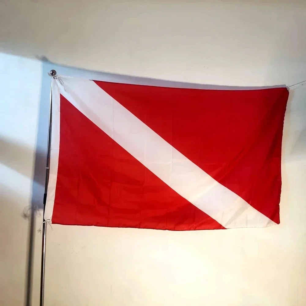 Diving Boat Flag 90x150cm polyester hanging International Sign Universal Scuba Diving Boat Floating Flag
Diving Boat Flag 90x150cm polyester hanging International Sign Universal Scuba Diving Boat Floating Flag