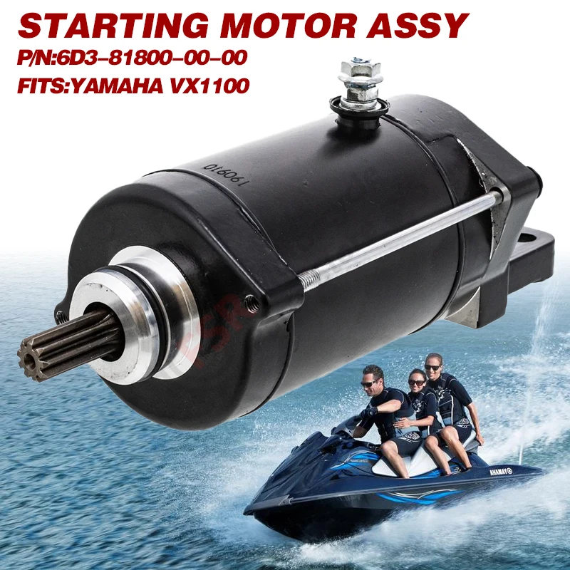 Starter motor assy,Fits Yamaha V1/VX Sport Cruiser Deluxe VX1100,P/N:6D3-81800-00-00,Jet Ski Parts
Starter motor assy,Fits Yamaha V1/VX Sport Cruiser Deluxe VX1100,P/N:6D3-81800-00-00,Jet Ski Parts