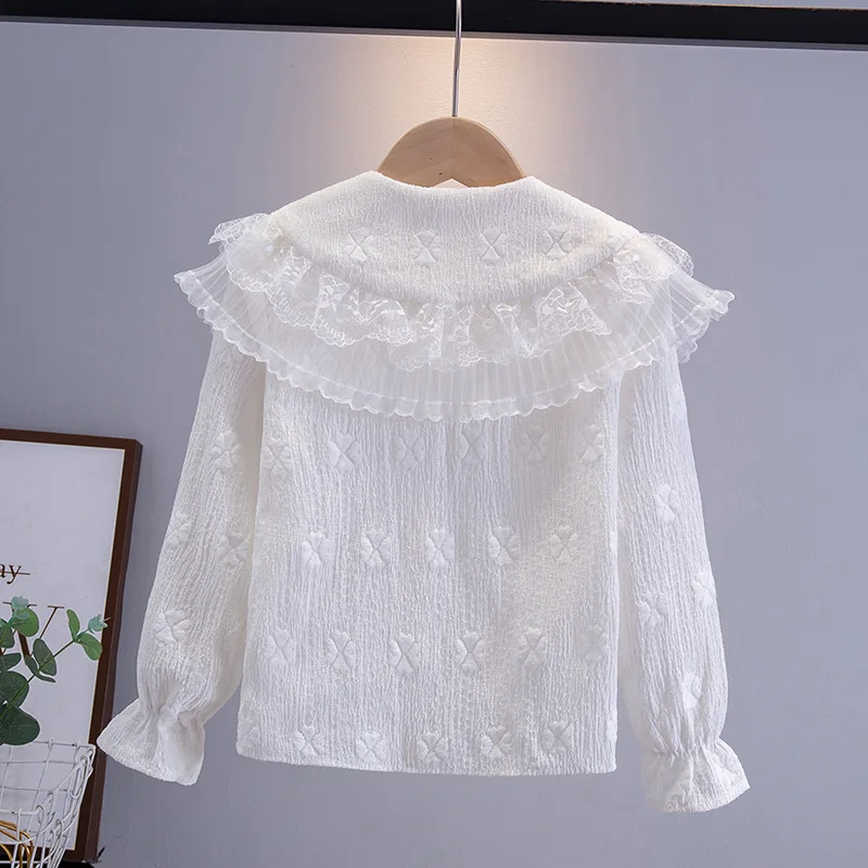 Children Clothes T-Shirt Girls Kids Long Sleeve T-shirt Kids Peter pan Collar T-shirt Spring Autumn Student TShirt Top Clothing
Children Clothes T-Shirt Girls Kids Long Sleeve T-shirt Kids Peter pan Collar T-shirt Spring Autumn Student TShirt Top Clothing