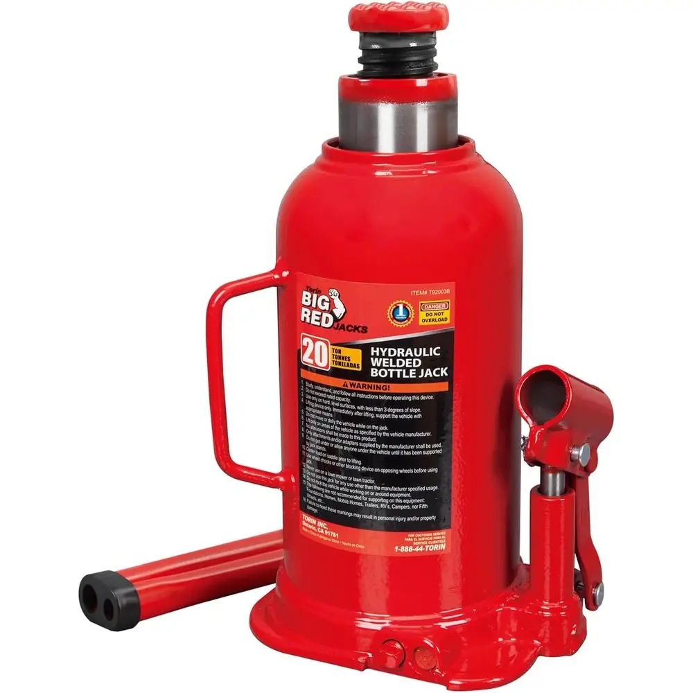 20 Ton Capacity Welded Hydraulic Car Jack for Auto Repair and Home Use, Red
20 Ton Capacity Welded Hydraulic Car Jack for Auto Repair and Home Use, Red