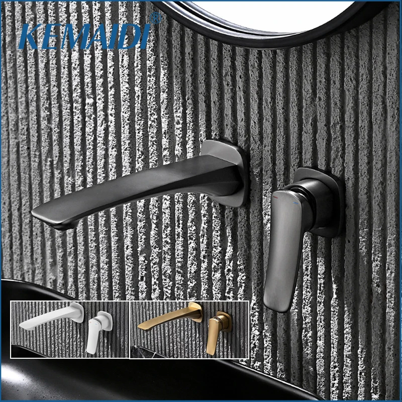 KEMAIDI Grey Wall Mount Bathroom Faucet Rough-in Valve Bathroom Sink Faucets Lavatory Vanity Basin Vessel Sink Mixer Brass
KEMAIDI Grey Wall Mount Bathroom Faucet Rough-in Valve Bathroom Sink Faucets Lavatory Vanity Basin Vessel Sink Mixer Brass