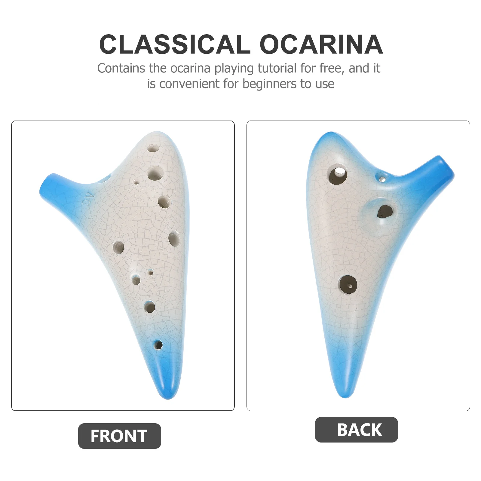 Ethnic Instrument Music Lovers Gift Handmade Classical Ocarina Practical Traditional Beginner
Ethnic Instrument Music Lovers Gift Handmade Classical Ocarina Practical Traditional Beginner