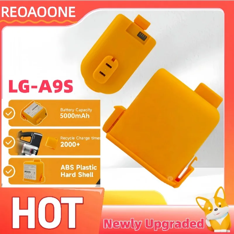 2025 New 5000mAh Replacement Battery for LG A9S A9X Cordless Vacuum, Model EAC63382216, Pack for LG CordZero Vacuum Cleaner
2025 New 5000mAh Replacement Battery for LG A9S A9X Cordless Vacuum, Model EAC63382216, Pack for LG CordZero Vacuum Cleaner