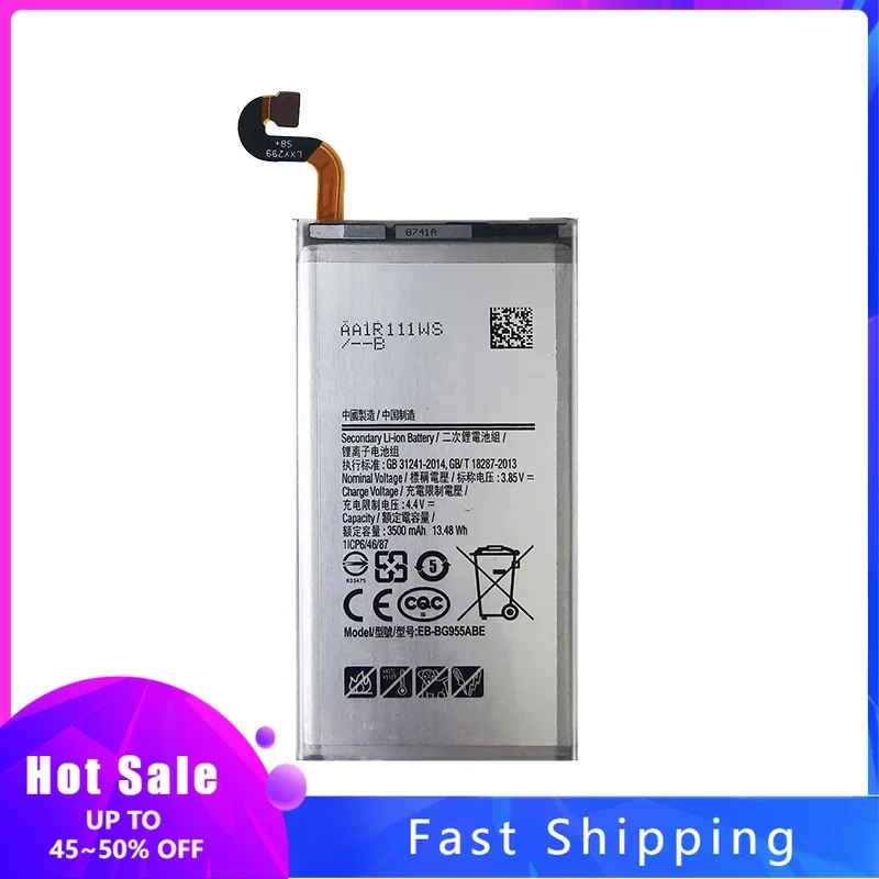 Сменный аккумулятор мобильного телефона для Samsung Galaxy S8 + S8 Plus G955 EB-BG955ABE 3500 мАч
Сменный аккумулятор мобильного телефона для Samsung Galaxy S8 + S8 Plus G955 EB-BG955ABE 3500 мАч