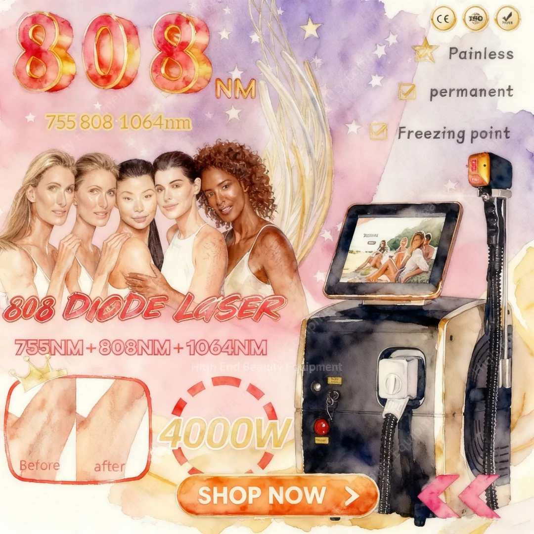 3500w Diode Laser Hair Removal Machine Multi Wavelengths Painless Permanent Laser Hair Removal Device Alexandrit Laser
3500w Diode Laser Hair Removal Machine Multi Wavelengths Painless Permanent Laser Hair Removal Device Alexandrit Laser