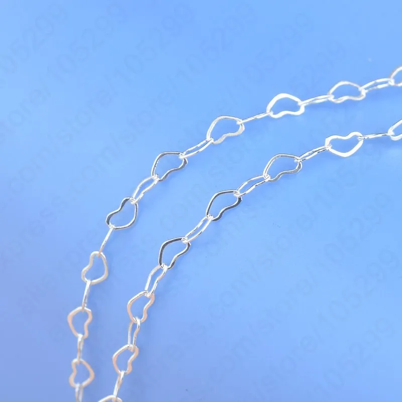 925 Sterling Silver Cute Heart Chain Necklace Men Women 16"24" Popular Elegant Fashion Jewelry Accessories Wholesale
925 Sterling Silver Cute Heart Chain Necklace Men Women 16"24" Popular Elegant Fashion Jewelry Accessories Wholesale