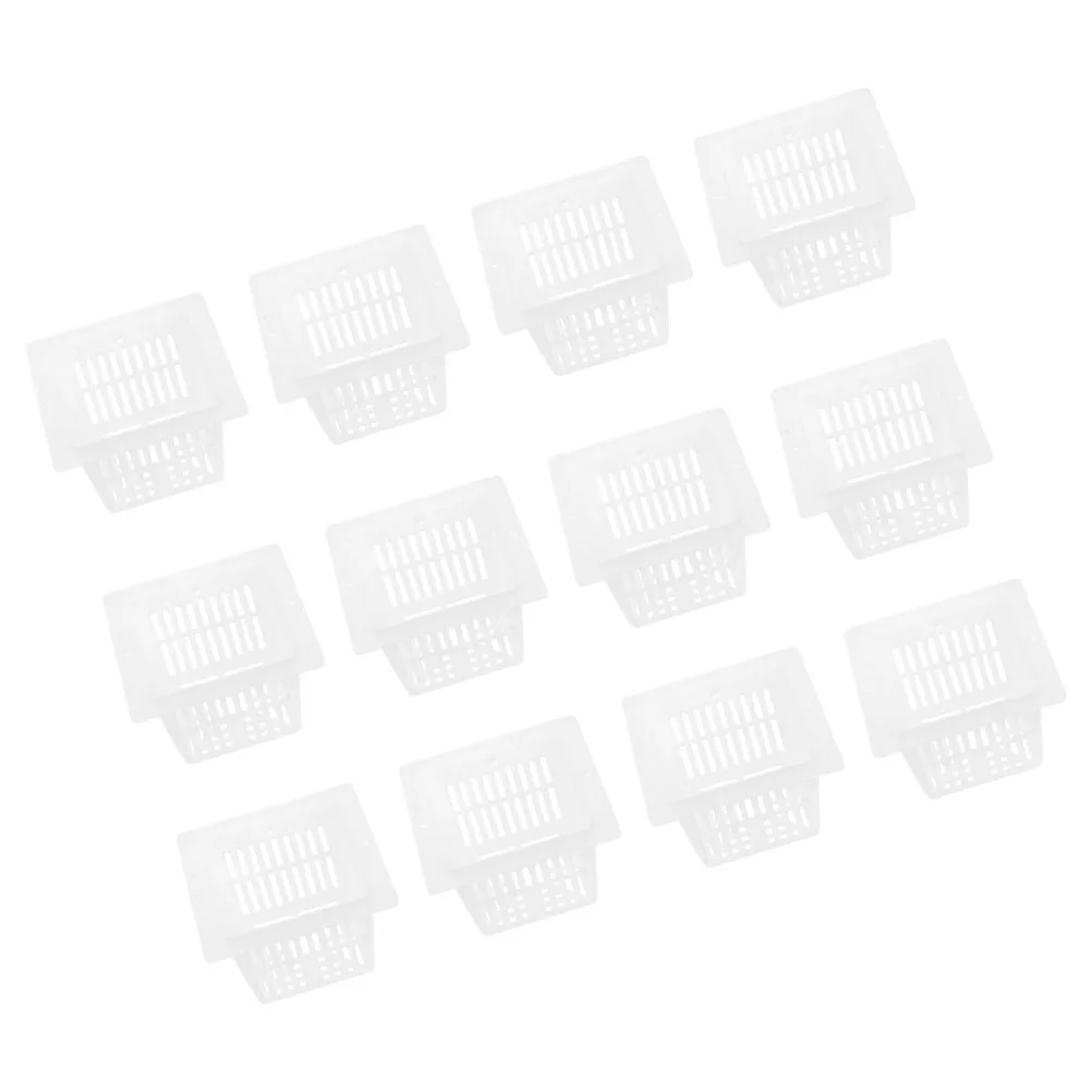 12Pcs Square Slotted Mesh Hydroponic Pots Durable Plastic Plant Nursery Net Cup for Garden Hydroponics Aquaponics and Seedlings
12Pcs Square Slotted Mesh Hydroponic Pots Durable Plastic Plant Nursery Net Cup for Garden Hydroponics Aquaponics and Seedlings