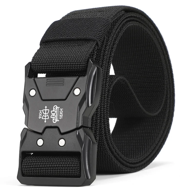 Tactical Belt Metal Buckle Quick Release Elastic Belt Casual Tooling Training Belt Men's Trousers Belt
Tactical Belt Metal Buckle Quick Release Elastic Belt Casual Tooling Training Belt Men's Trousers Belt
