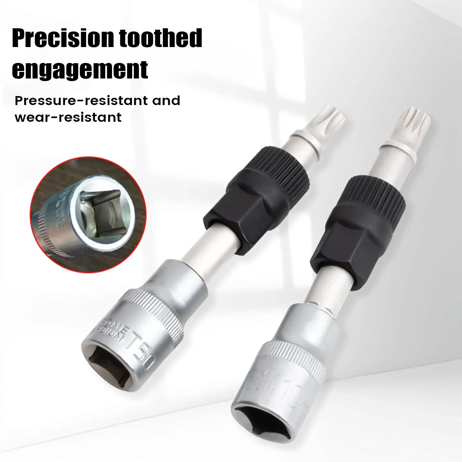 T50/M10 Alternator Pulley Socket Drill Bit With 33 Teeth Tool Alternator Pulley Center Bolt Remover Socket Wrench Tool
T50/M10 Alternator Pulley Socket Drill Bit With 33 Teeth Tool Alternator Pulley Center Bolt Remover Socket Wrench Tool