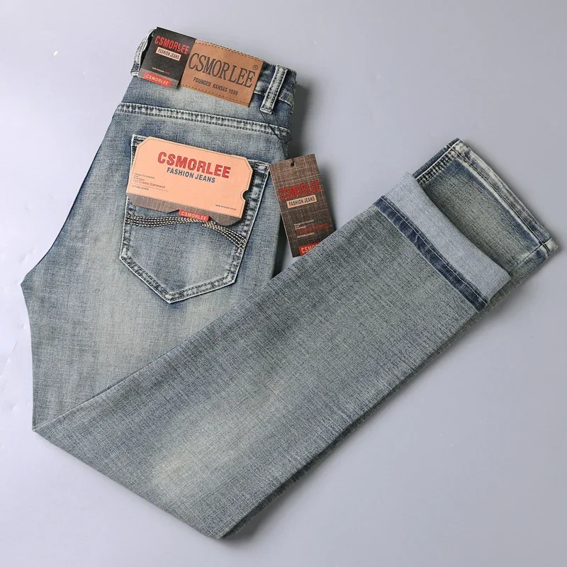 2026 Autumn New Men's Straight Jeans Brand Casual Stretch High Waist Regular Business Trousers Blue Black Washed Denim Pants
2026 Autumn New Men's Straight Jeans Brand Casual Stretch High Waist Regular Business Trousers Blue Black Washed Denim Pants