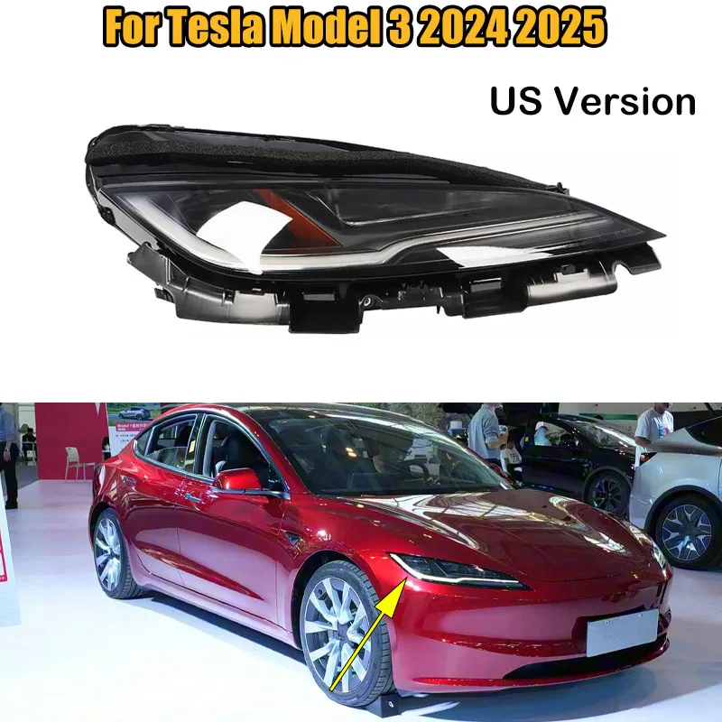 Для Tesla Model 3 2024 2025, американская версия, фара в сборе, передний бампер автомобиля, фара, противотуманная фара 169408700F 169408699F
Для Tesla Model 3 2024 2025, американская версия, фара в сборе, передний бампер автомобиля, фара, противотуманная фара 169408700F 169408699F